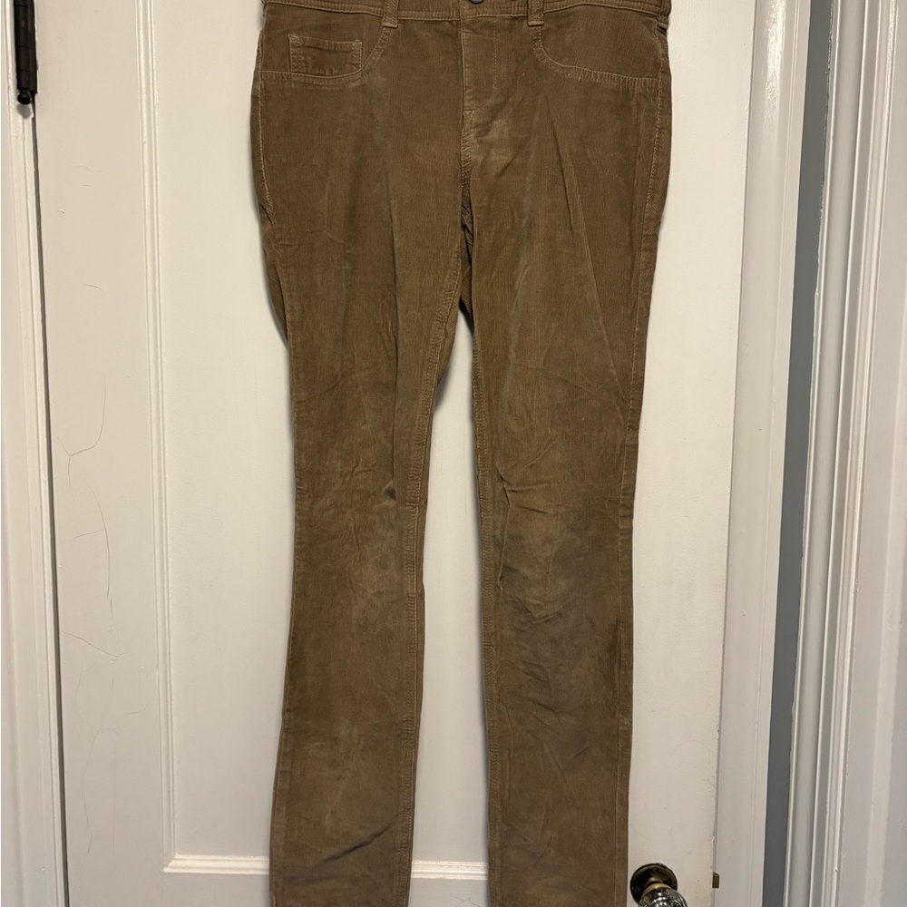 Pilcro and the Letterpress Tan Corduroy Pants